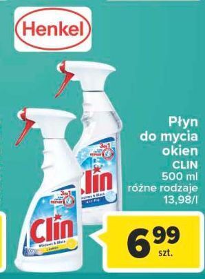 Carrefour Płyn do mycia szyb lemon clin windows & glass oferta