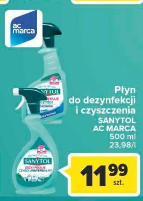 Carrefour Płyn dezynfekujący i czyszczący łazienka sanytol oferta