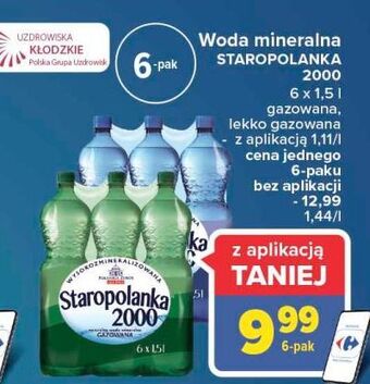 Carrefour Woda gazowana staropolanka 2000 oferta
