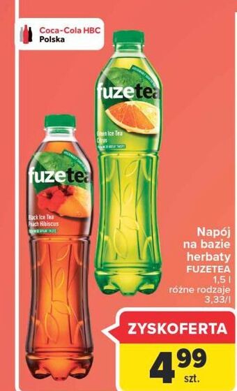 Carrefour Herbata mrożona green fuzetea oferta