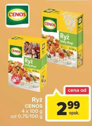 Carrefour Ryż biały długi cenos oferta