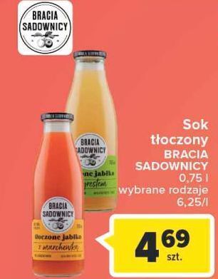 Carrefour Sok tłoczone jabłko z agrestem bracia sadownicy oferta