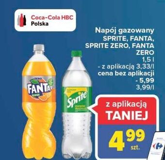 Carrefour Napój pomarańczowy fanta oferta