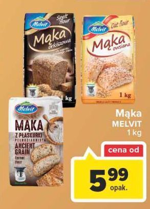 Carrefour Mąka z płaskurki melvit oferta