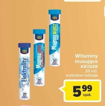 Carrefour Tabletki musujące magnez forte kruger oferta