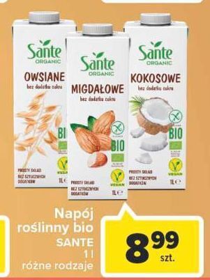 Carrefour Napój kokosowy bio sante organic oferta