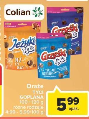 Carrefour Wafelki w czekoladzie mlecznej grześki tyci oferta