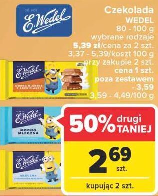 Carrefour Czekolada mocno mleczna e. wedel oferta