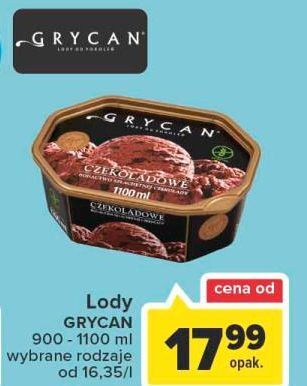 Carrefour Lody czekoladowe grycan oferta