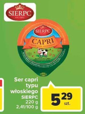 Carrefour Serek typu włoskiego capri sierpc oferta