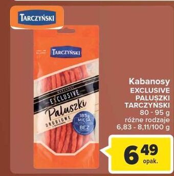 Carrefour Kabanosy drobiowe tarczyński exclusive oferta