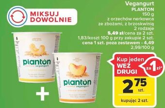 Carrefour Vegangurt na bazie nerkowców naturalny planton (żywność) oferta