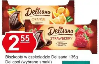 Hitpol Delicpol Biszkopty w czekoladzie Delisana 135 g oferta