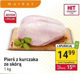 Stokrotka Market Pierś z kurczaka ze skórą 1 kg oferta