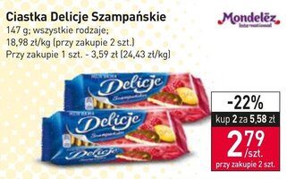 Stokrotka Market Mondelez Ciastka Delicje Szampańskie 147 g oferta