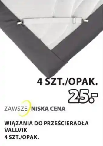 JYSK Wiązania do prześcieradła vallvik 4 sztuki oferta