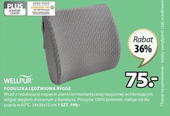 JYSK Wellpur Poduszka Lędźwiowa rygge 34x36x12 cm oferta