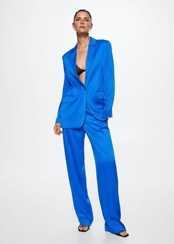 MANGO Satynowa marynarka garniturowa oferta