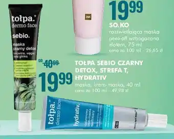 SuperPharm Maska do twarzy czarny detox oferta