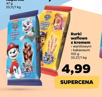Netto Rurki waflowe z kremem oferta