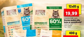 Lidl Karma dla kota różnorodność wody i ziemi coshida pure taste oferta