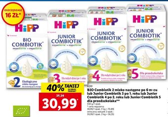Lidl Mleko 2 hipp bio combiotik oferta