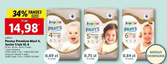 Lidl Pieluchomajtki 6 extra large lupilu pants premium oferta