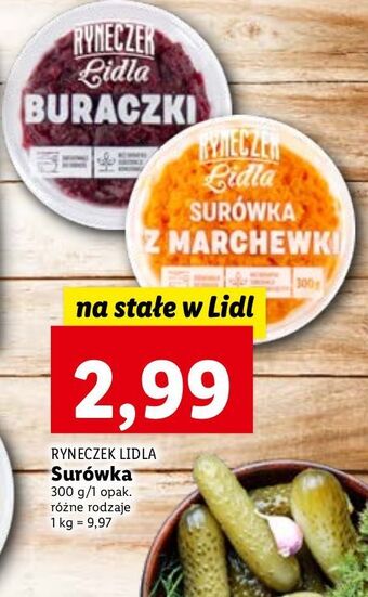 Lidl Surówka z marchewki ryneczek lidla oferta