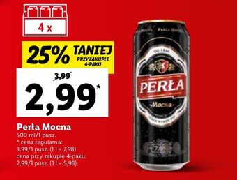 Lidl Piwo perła mocna oferta