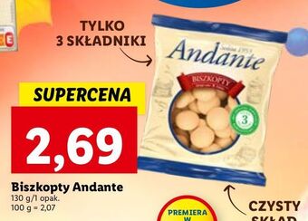 Lidl Biszkopty andante oferta
