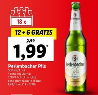 Lidl Piwo perlenbacher pils oferta