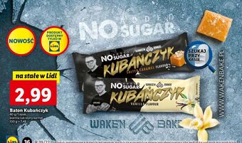 Lidl Baton bez cukru słony karmel kubańczyk oferta