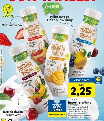 Lidl Smoothie owsiane truskawka - banan vemondo oferta