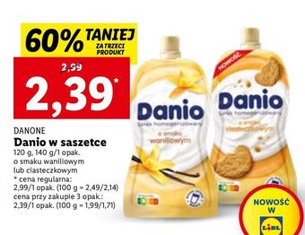 Serek wanilia saszetka danone danio