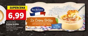 Lidl Deser mleczny ze śmietaną creme brulee duc de coeur oferta