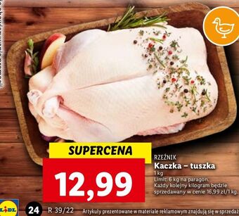 Lidl Kaczka tusza rzeźnik codzienna dostawa oferta