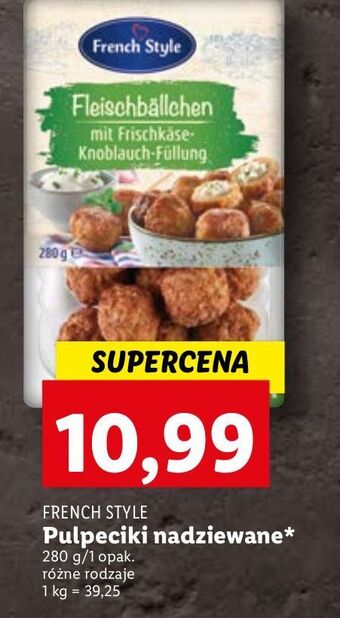 Lidl Pulpeciki nadziewane serem i czosnkiem french style oferta