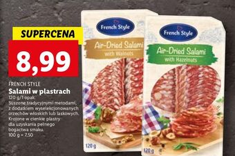 Lidl Salami plastry z orzechami włoskimi french style oferta