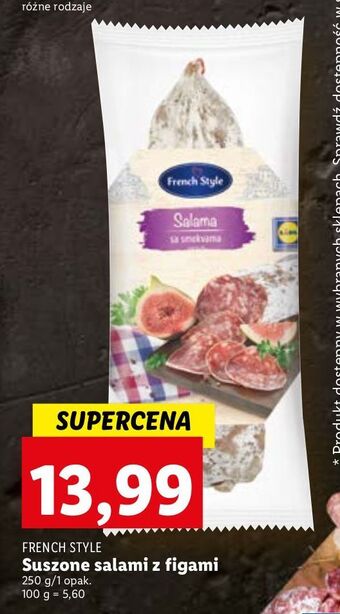 Lidl Salami z figami french style oferta