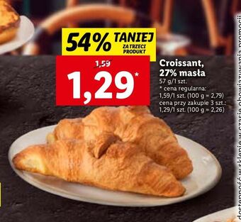 Lidl Croissant maślany oferta