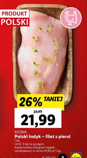 Lidl Filet z piersi indyka rzeźnik codzienna dostawa oferta