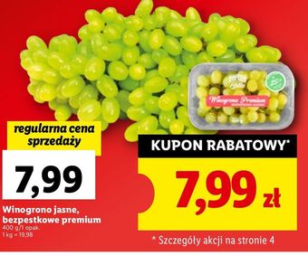 Lidl Winogrona jasne oferta