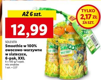 Lidl Smoothie truskawka-pomarańcza-winogrona-banan solevita oferta