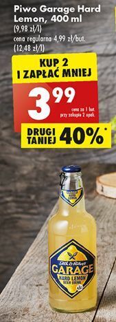 Biedronka Piwo garage hard lemonade oferta