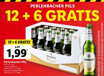 Lidl Piwo perlenbacher pils oferta