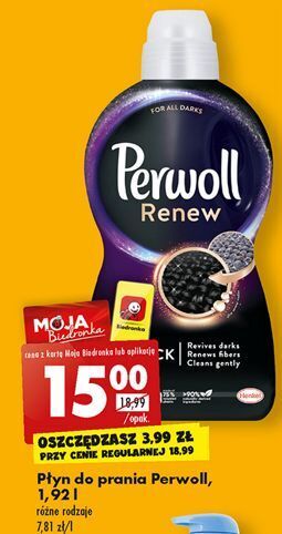 Biedronka Płyn do prania perwoll renew black oferta