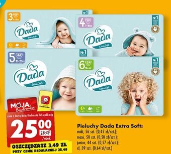 Biedronka Pieluszki dla dzieci 4 dada extra soft oferta