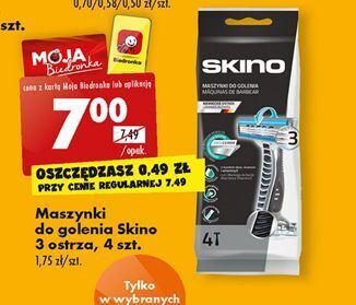 Biedronka Maszynka do golenia skino 3 oferta