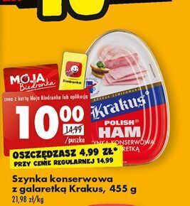 Biedronka Szynka konserwowa krakus animex oferta