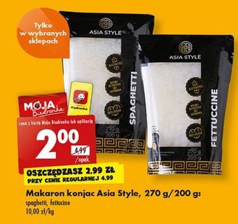 Biedronka Makaron konjac fettucine asia style oferta